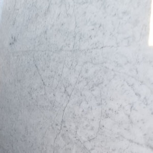 White and grey veined Carrara marble sample